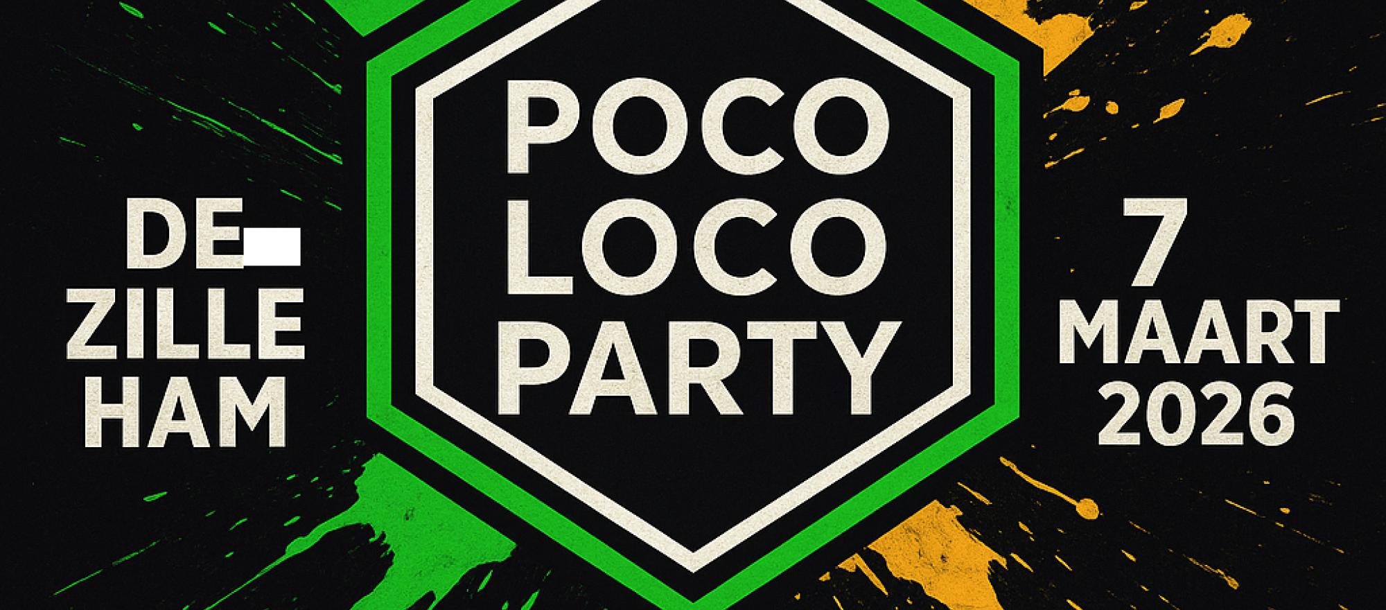 Poco Loco Party 2026 banner