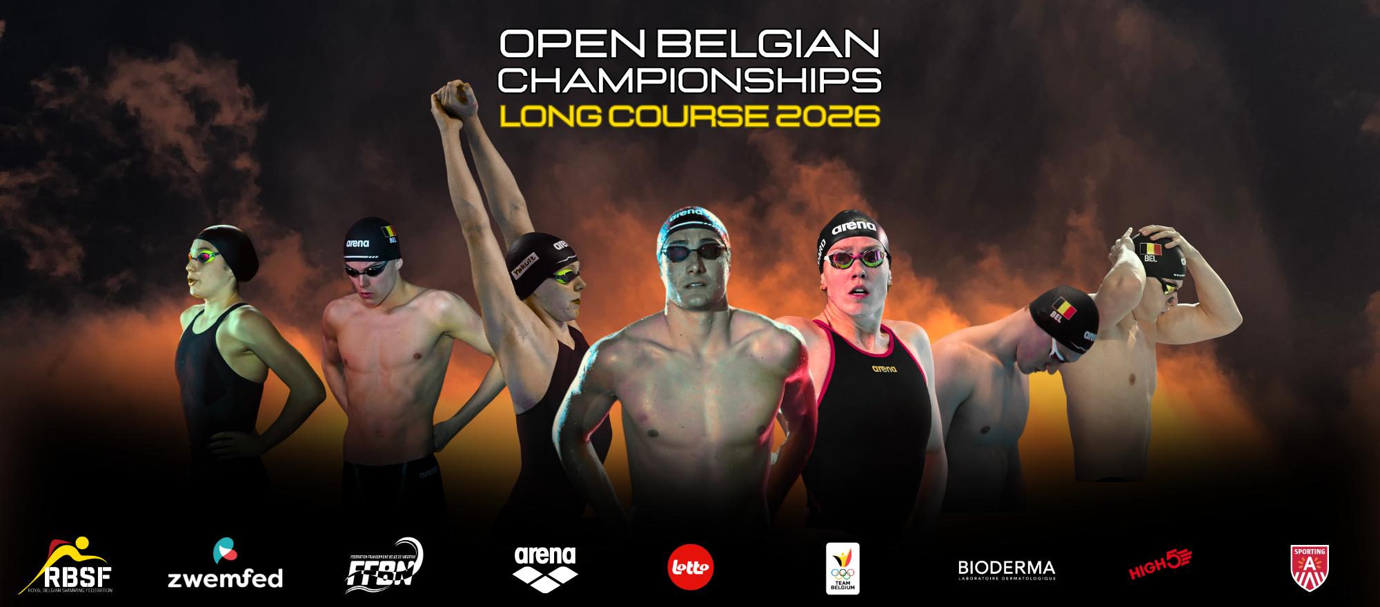Open Belgian Championships Swimming banner