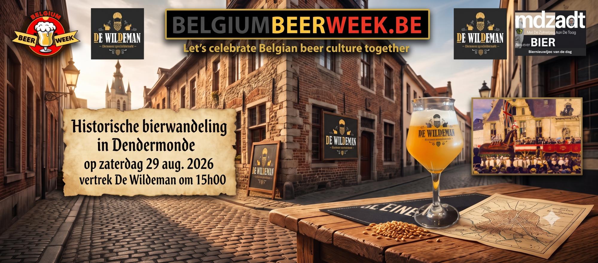 Historische bierwandeling in Dendermonde banner