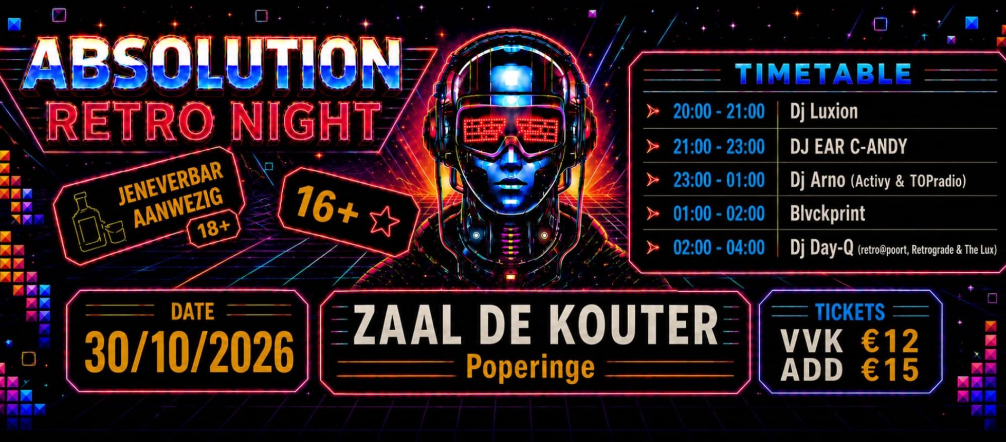 Absolution Retro Night banner