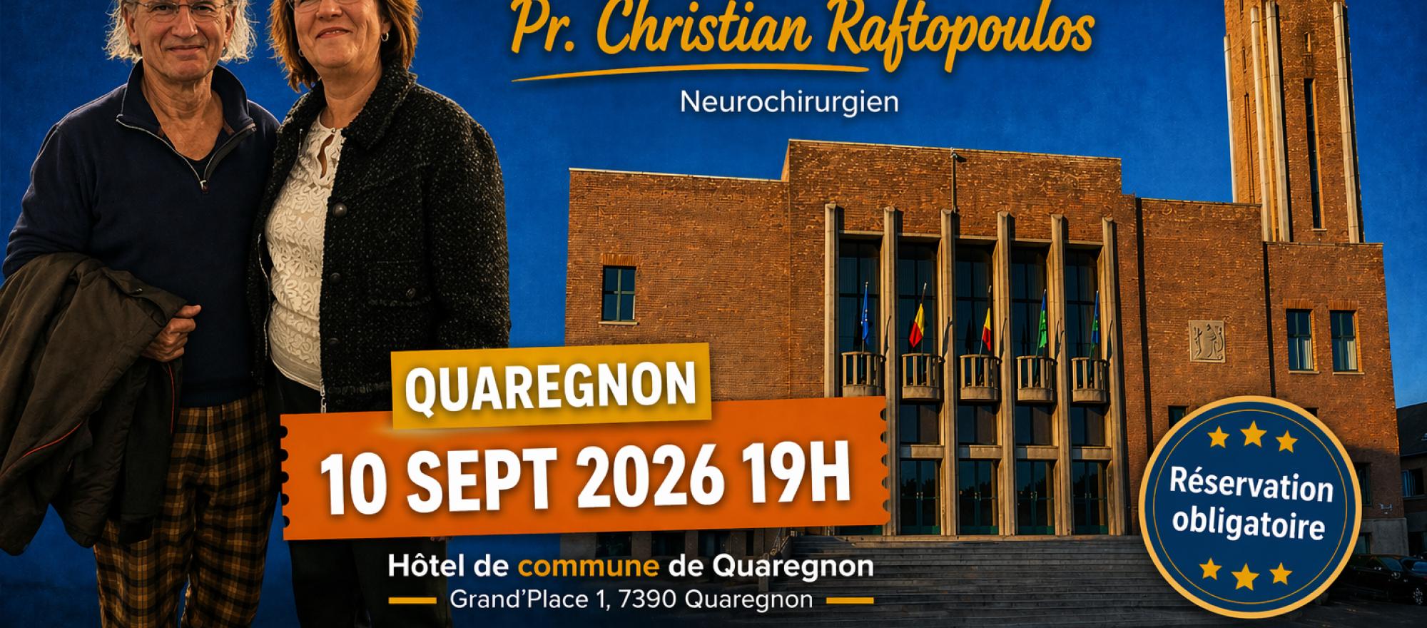 Le Pr. Christian Raftopoulos à Quaregnon banner