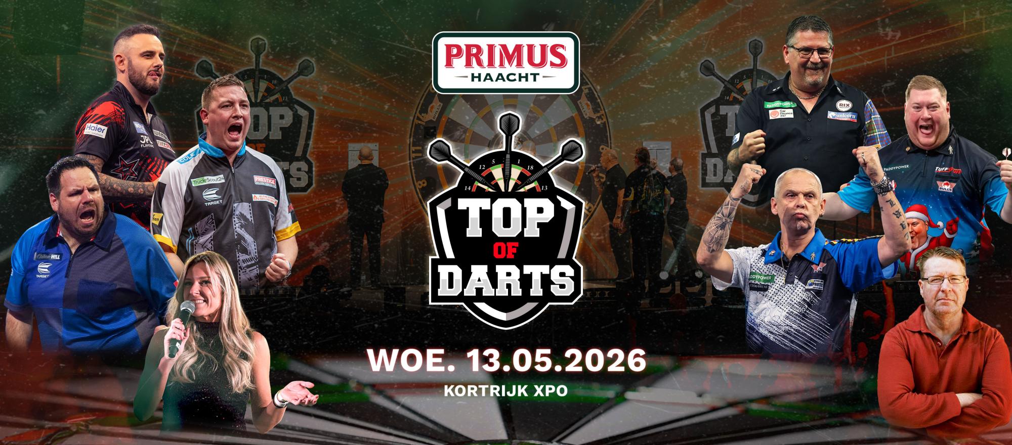 Primus Top of Darts Kortrijk banner
