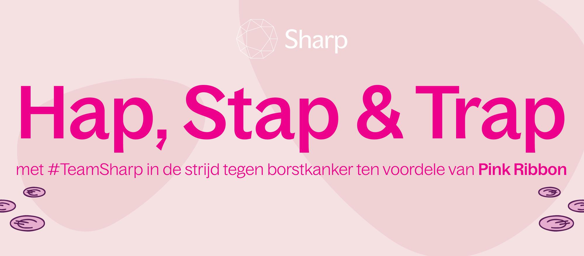 Hap-stap-trap ten voordele van Pink Ribbon banner
