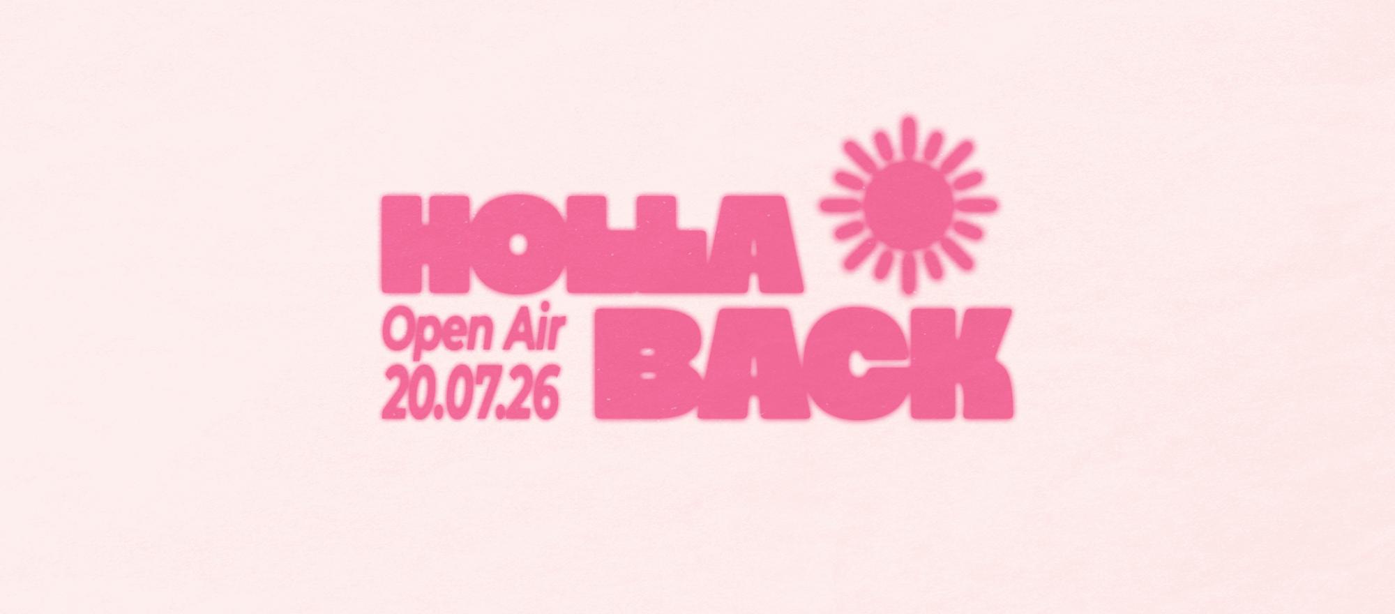 Hollaback Open Air banner