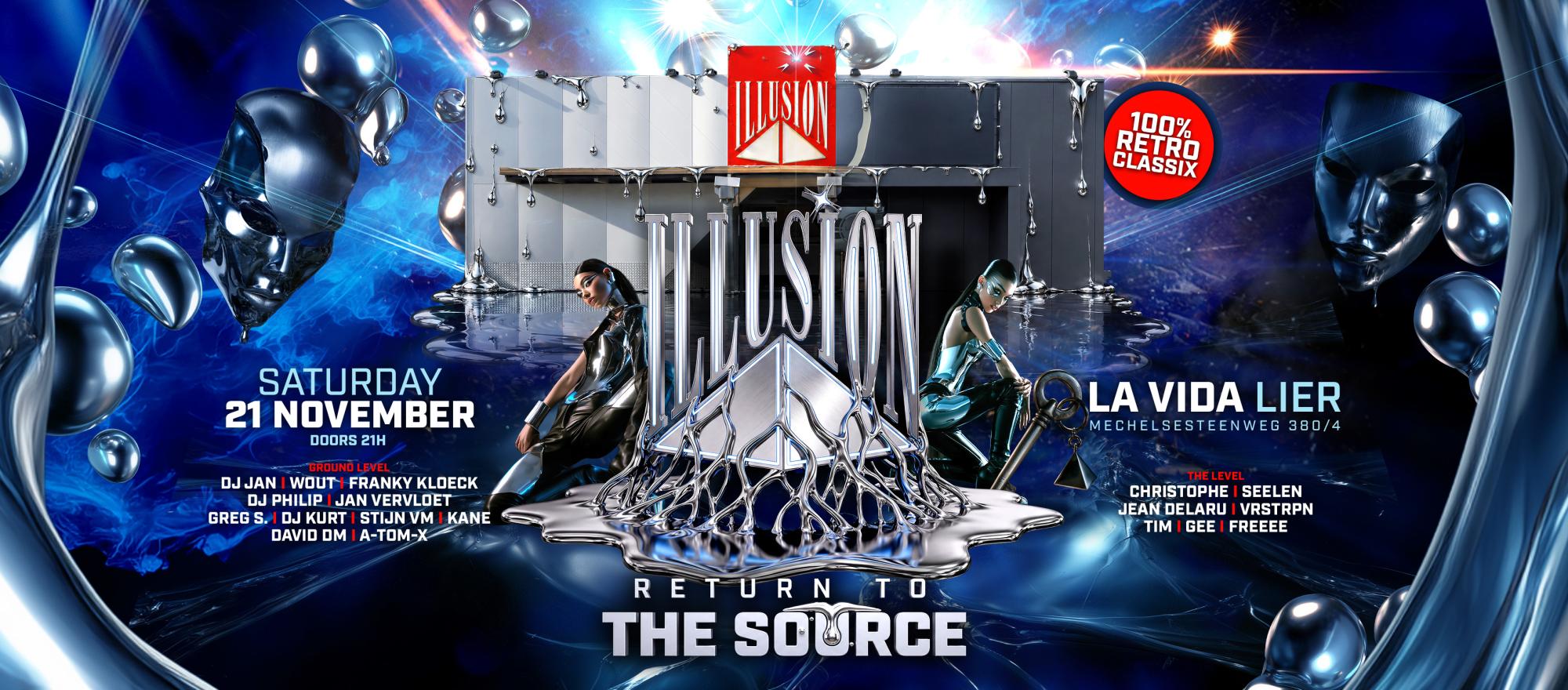Illusion - Return to the Source at La Vida banner