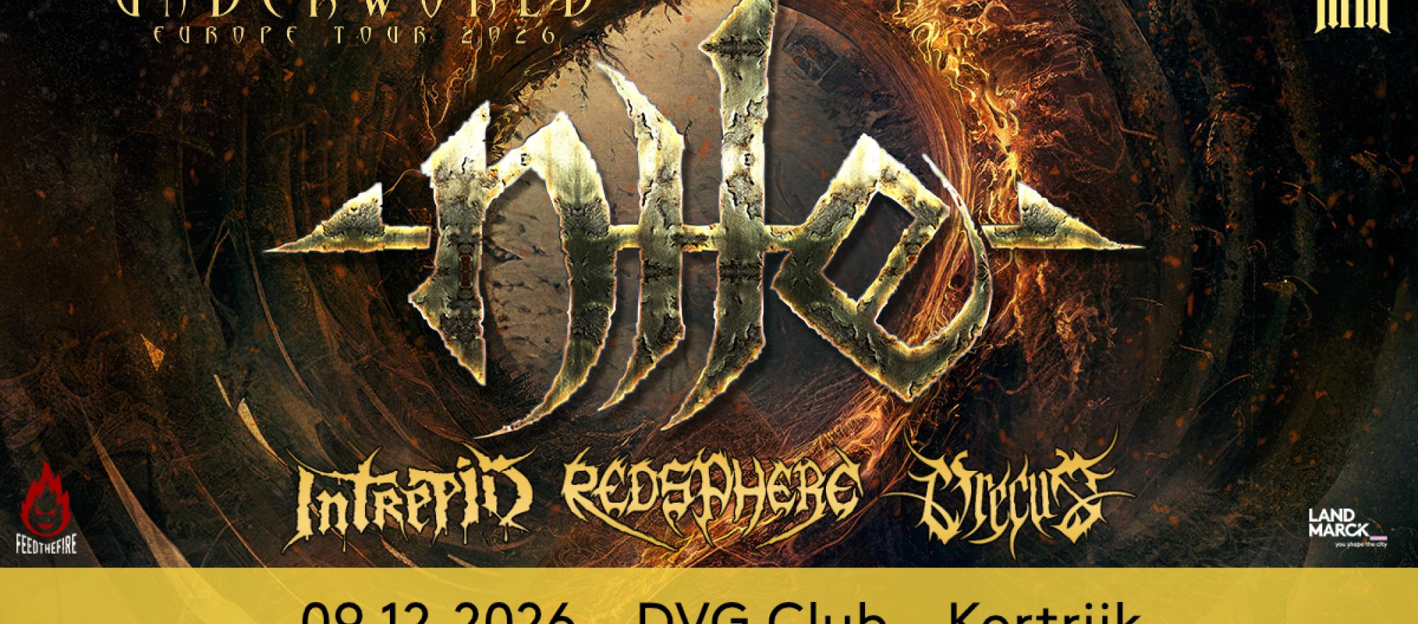 Nile + supports @ DVG Club, Kortrijk banner