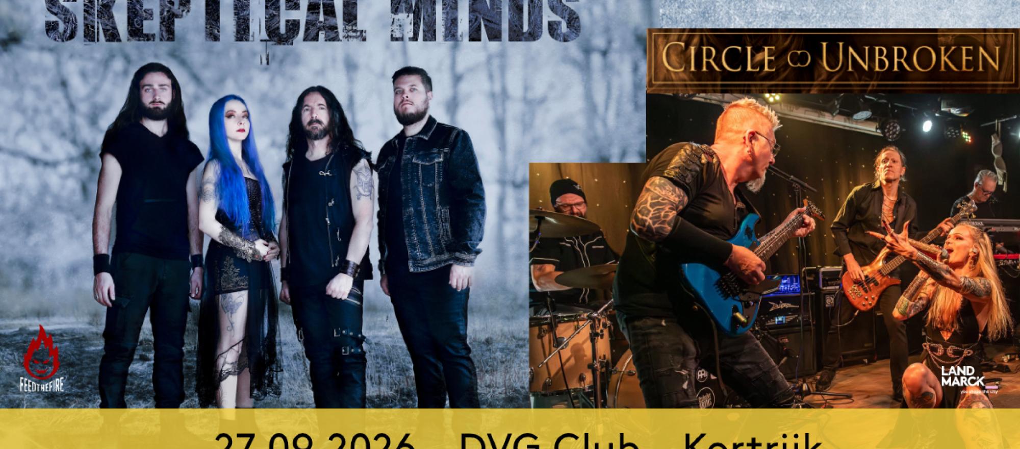 Skeptical Minds + Circle Unbroken @ DVG, Kortrijk banner