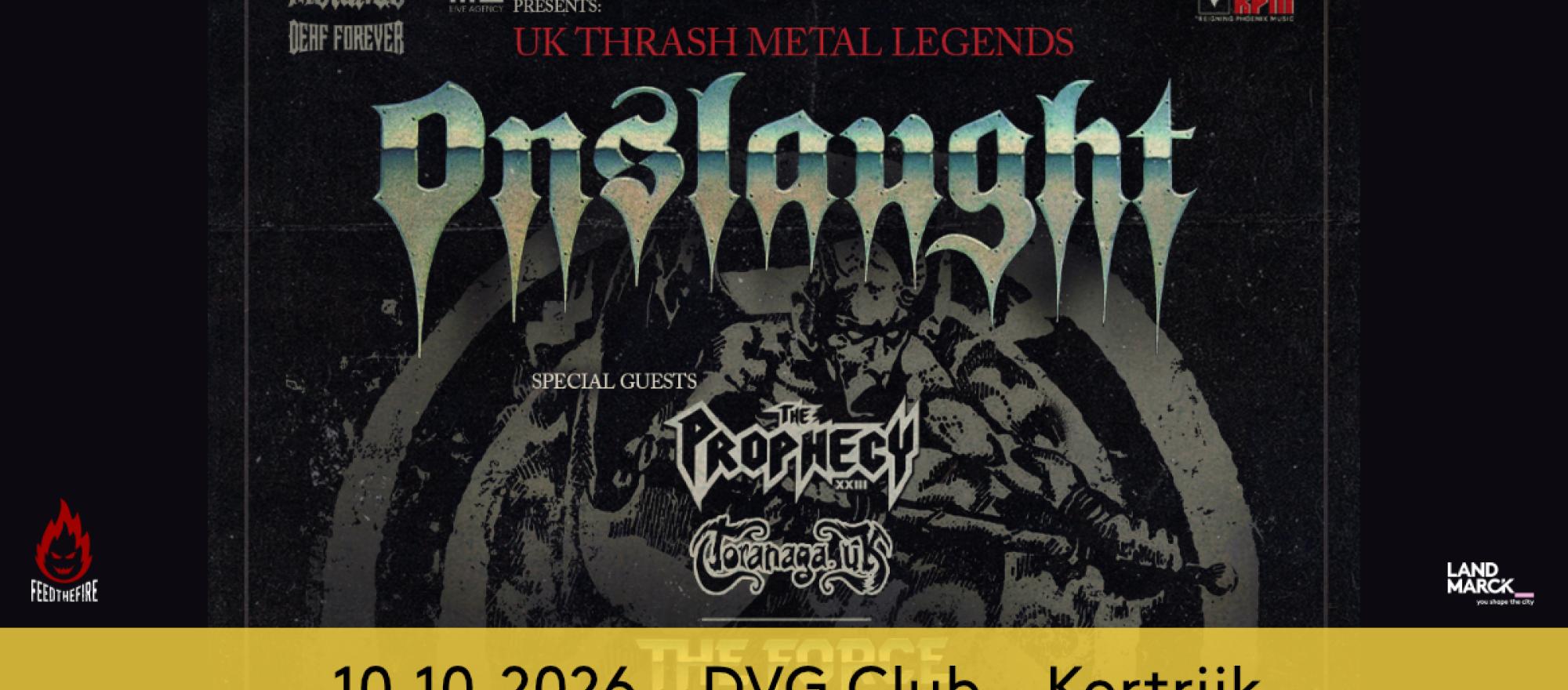 Onslaught @ DVG Club, Kortrijk banner