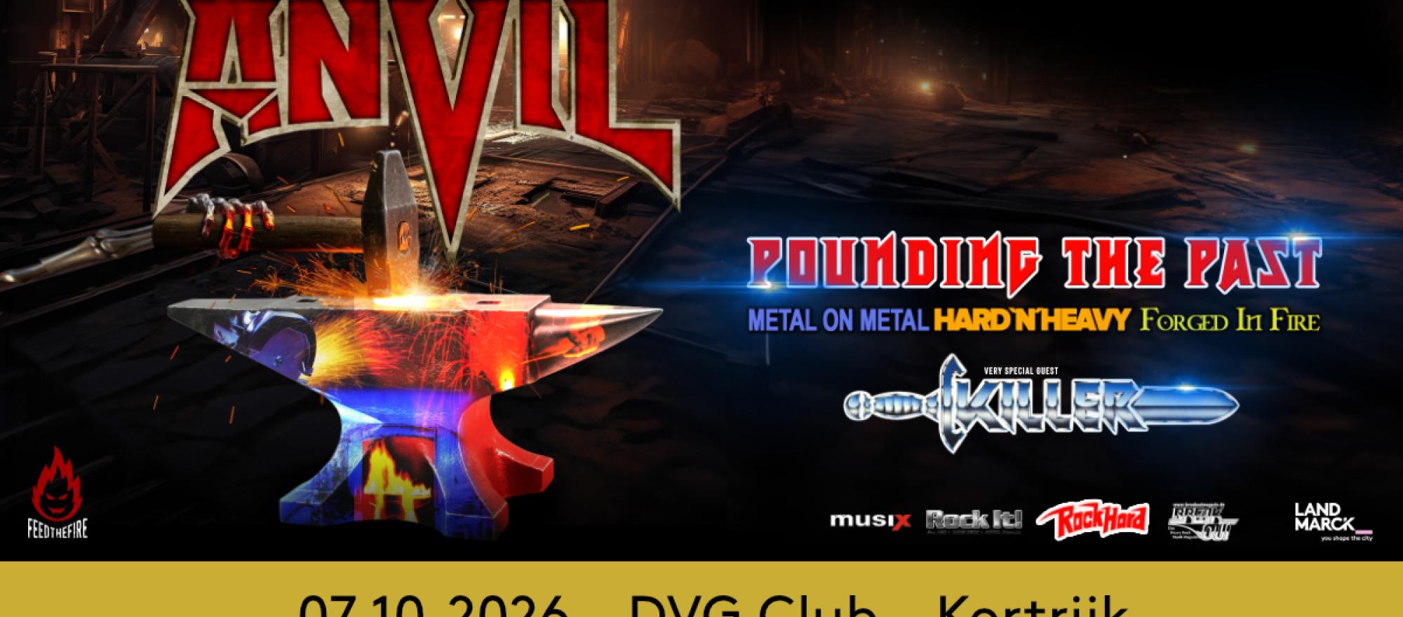 Anvil + Killer @ DVG Club, Kortrijk banner