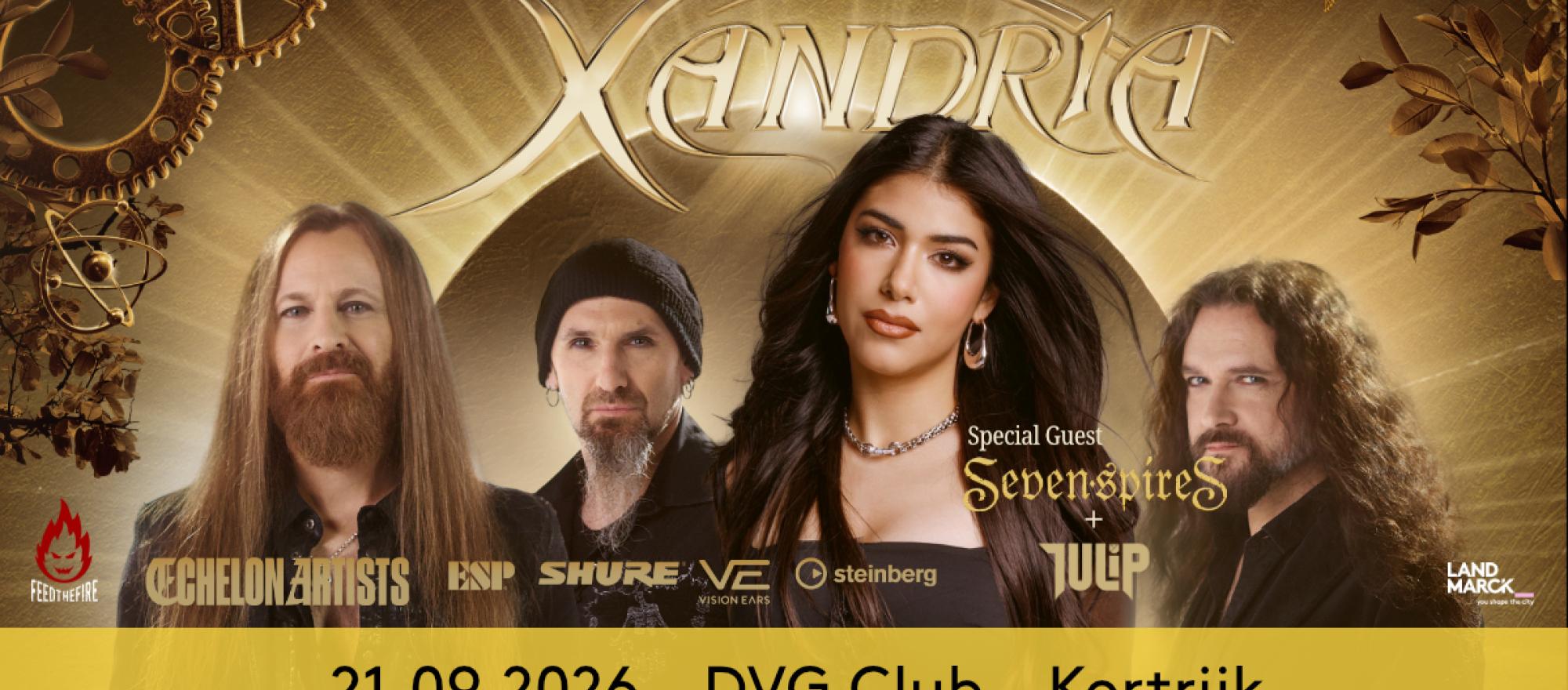 Xandria 'Eclipse' Tour @ DVG Club, Kortrijk banner