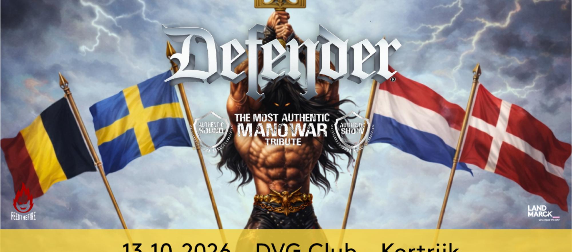 Defender - Manowar Tribute @ DVG Club, Kortrijk banner