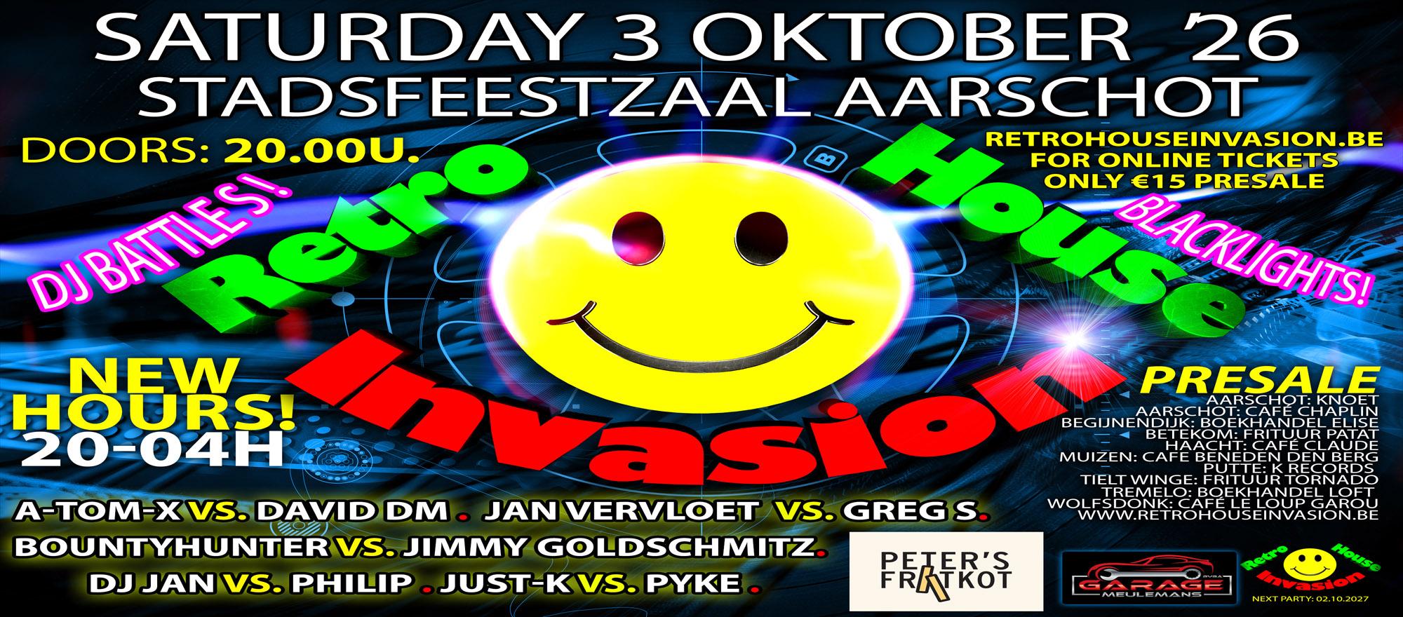 Retro House Invasion banner