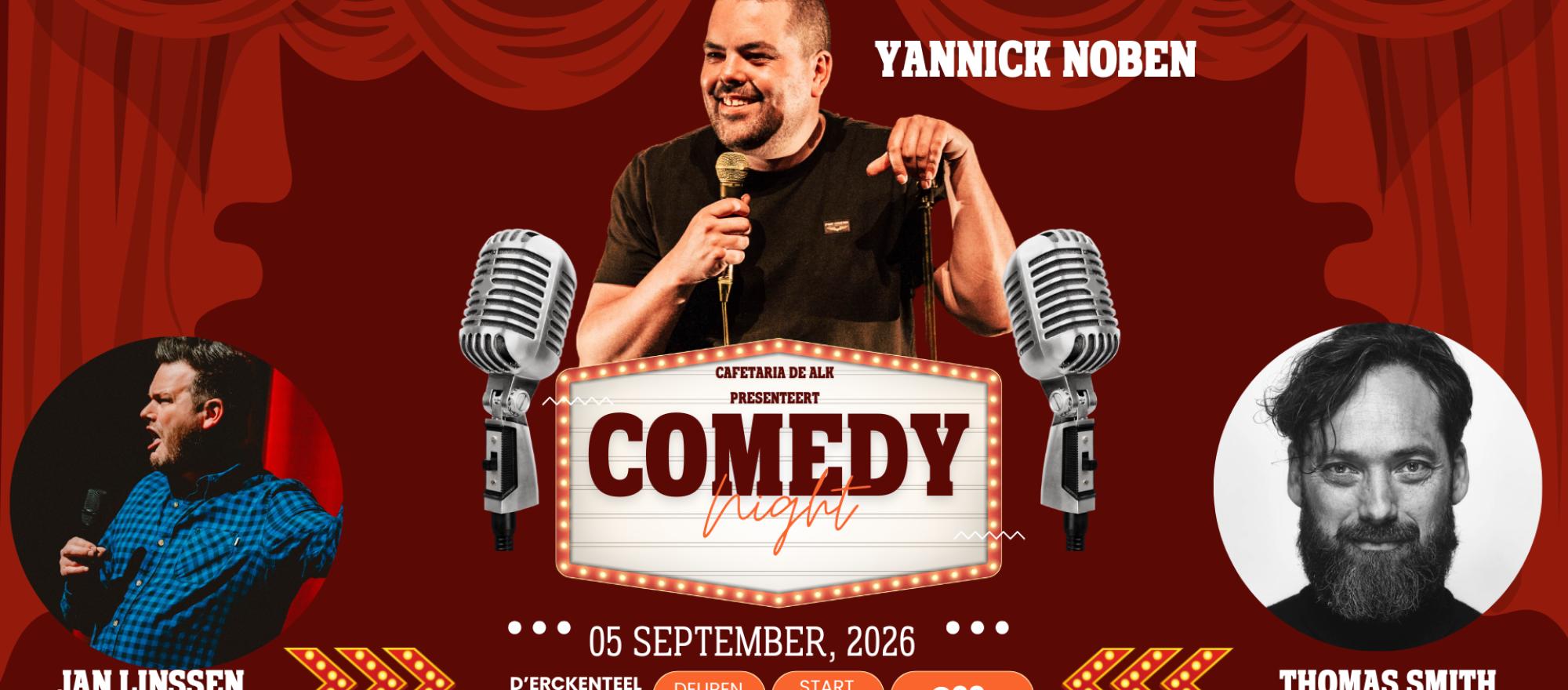 Yannick Noben Comedy Night banner