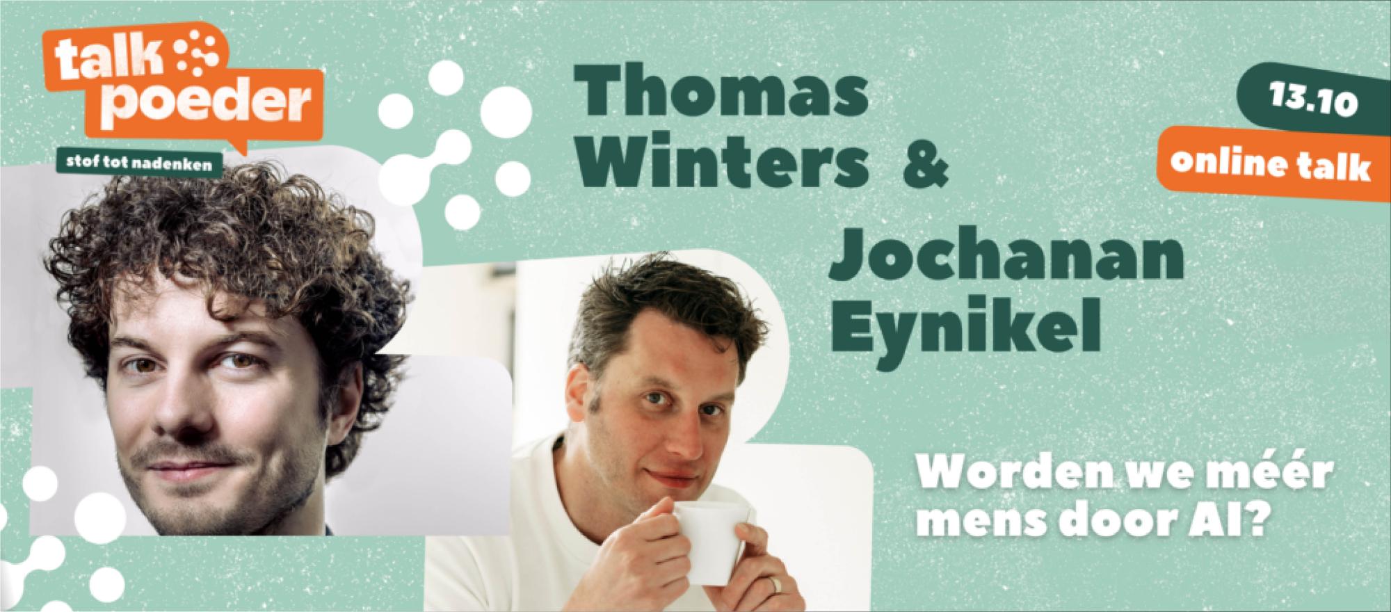 Online Talkpoeder: Worden we meer mens door AI? banner