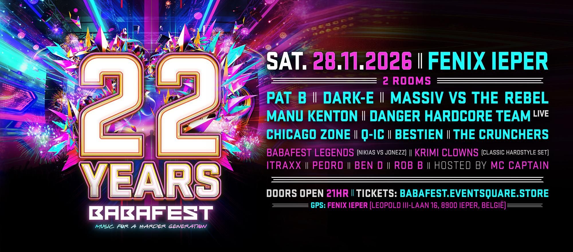 22 YEARS banner