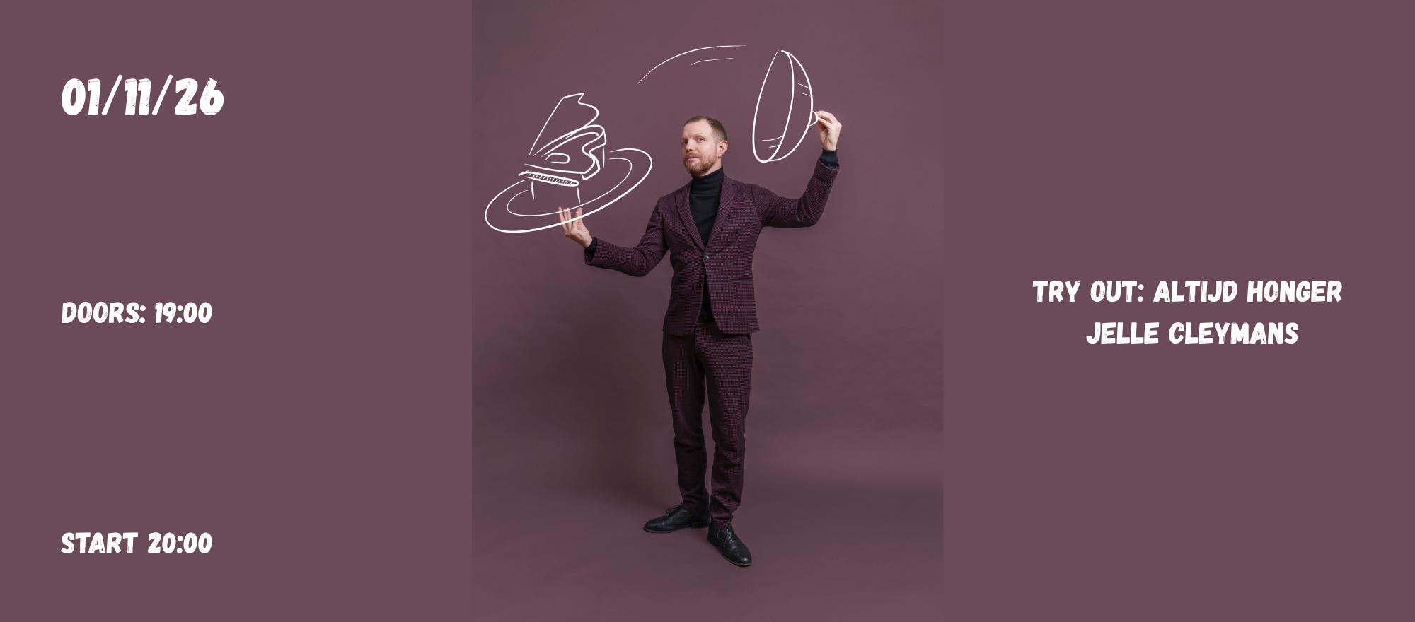 Zondag Concerten: Jelle Cleymans banner