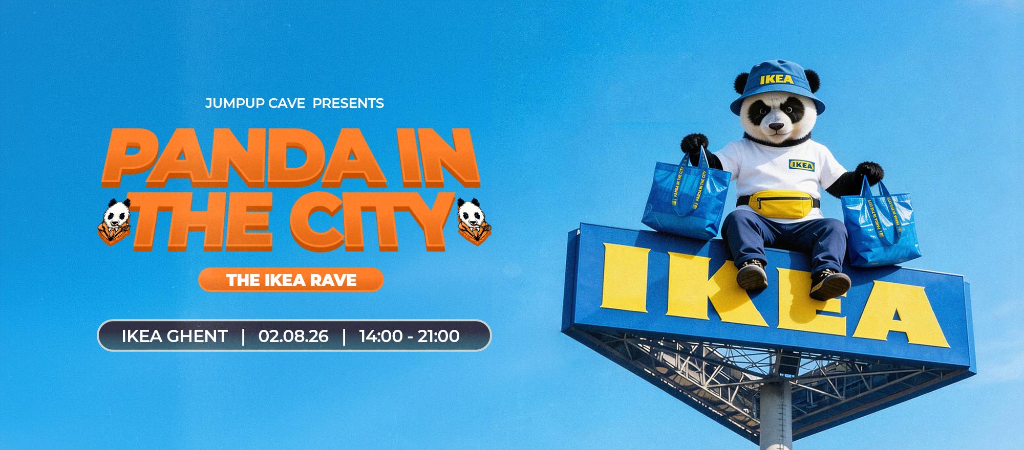 Panda In the City - IKEA Rave banner