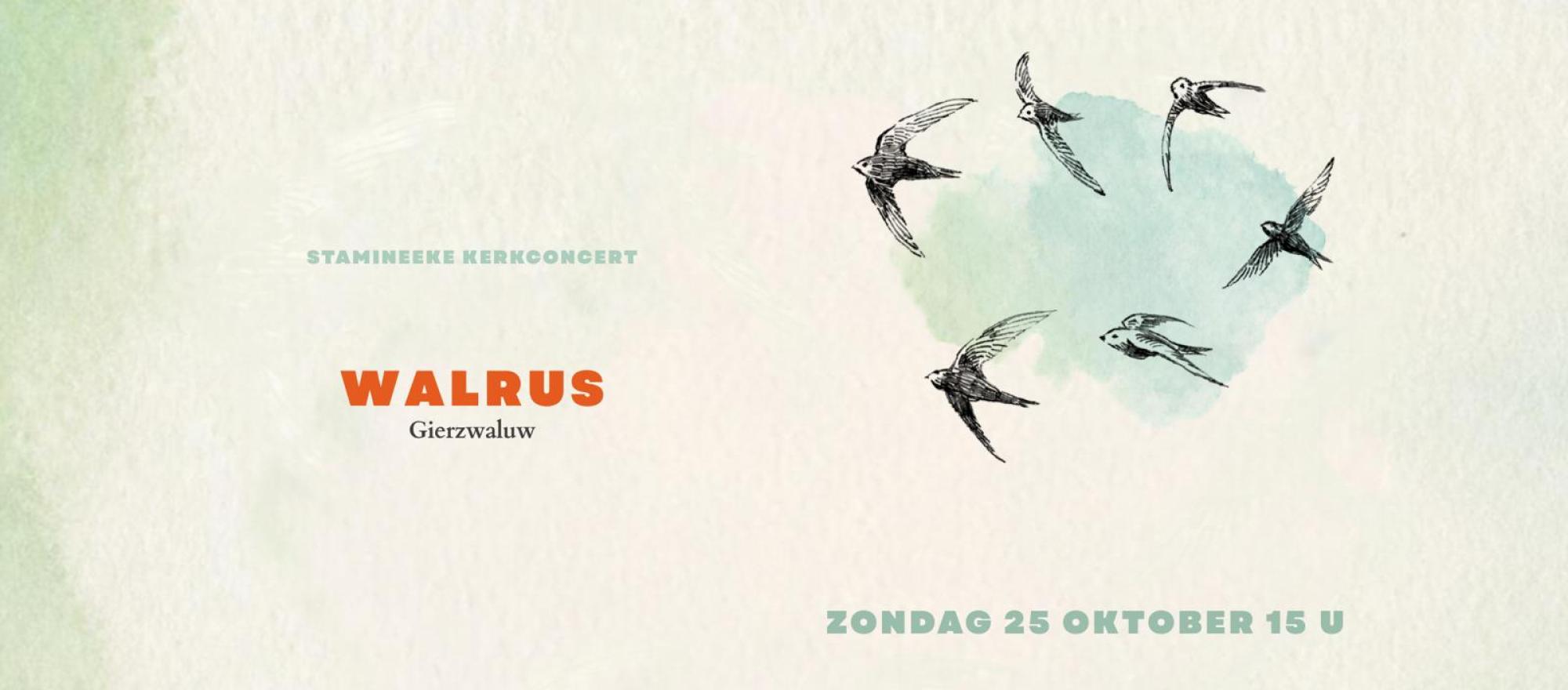 Stamineeke Kerkconcert Walrus banner