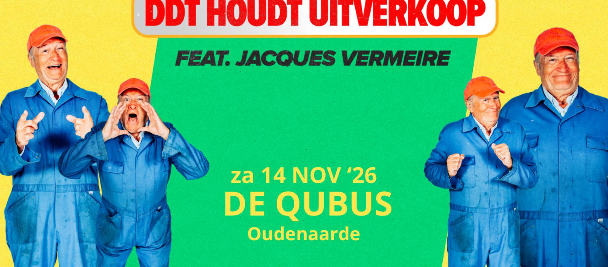 DDT HOUDT UITVERKOOP - Qubus Oudenaarde banner