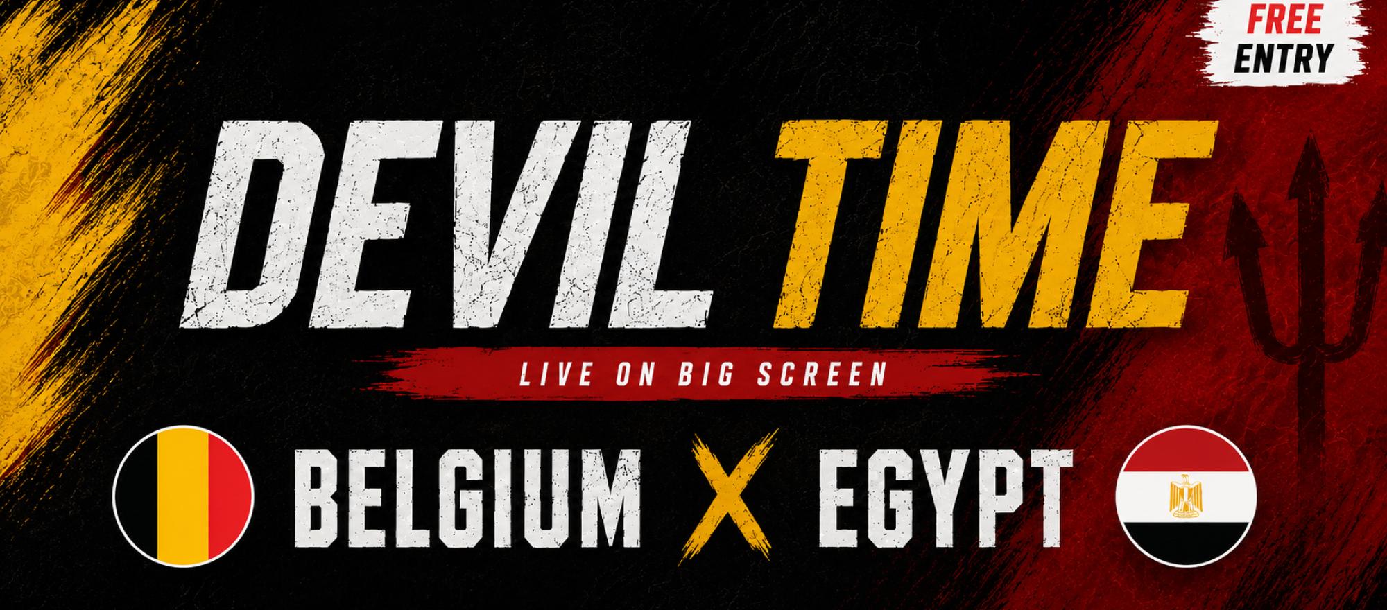 🇧🇪 Devil Time #1: België vs Egypte 🇪🇬 banner