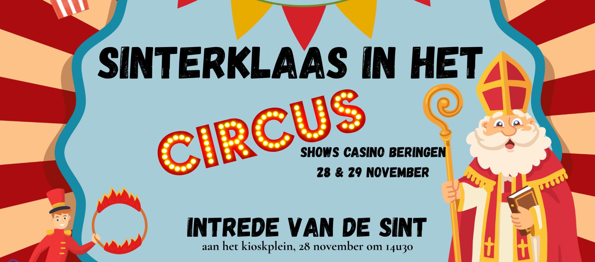 Sinterklaas in het circus banner