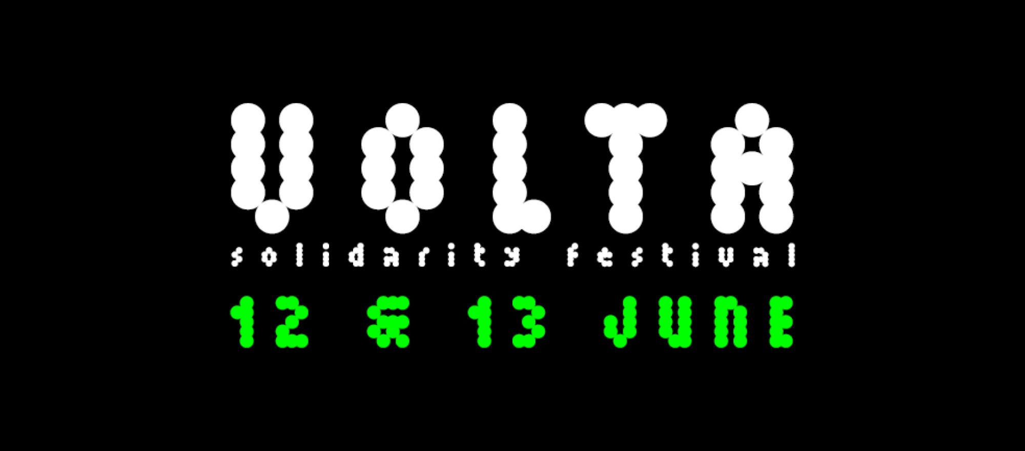 Solidarity Festival DAY 1 •  VOLTA banner