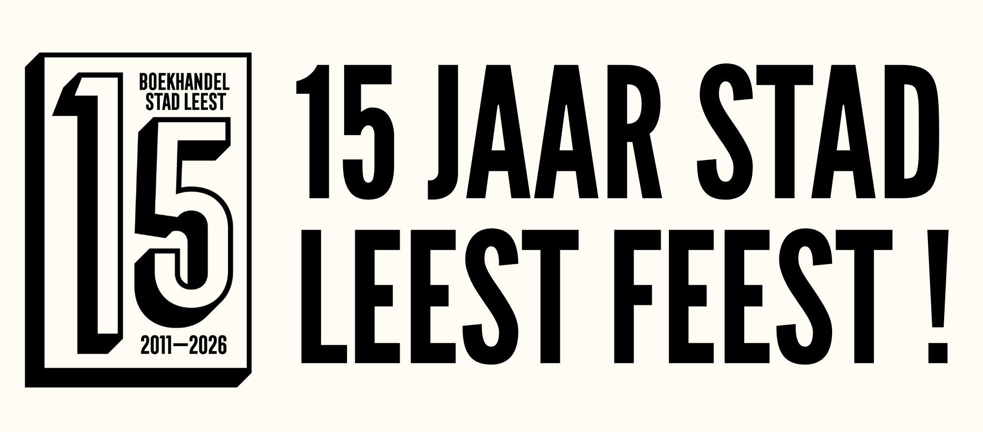 15 jaar Stad Leest Feest! banner