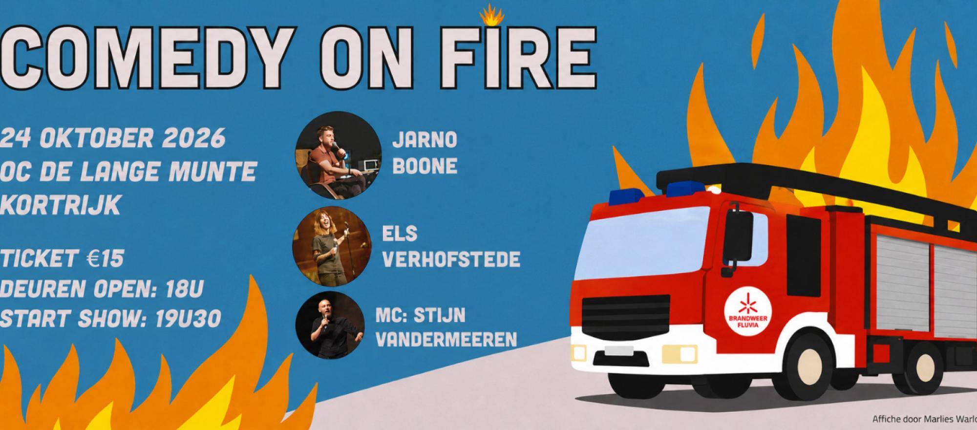 Comedy on Fire banner
