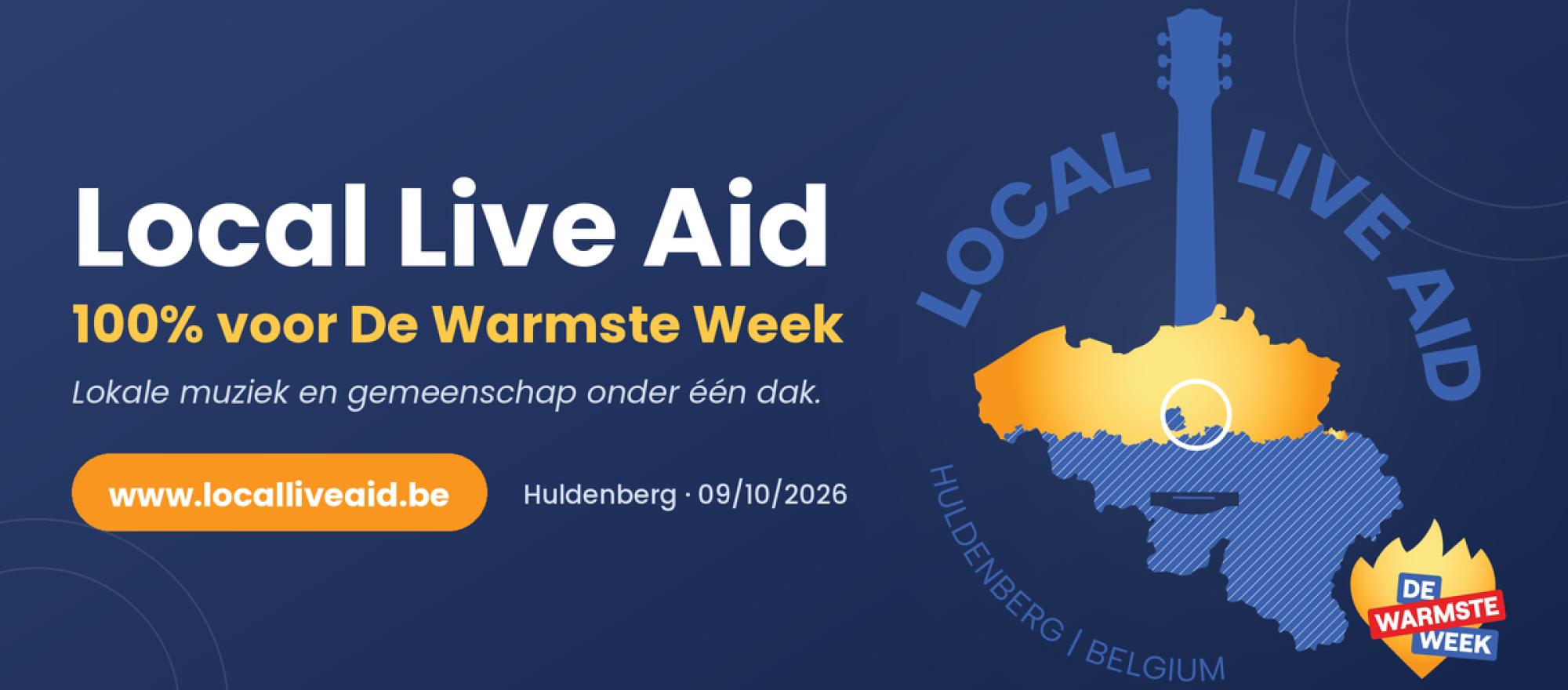 Local Live Aid Huldenberg banner